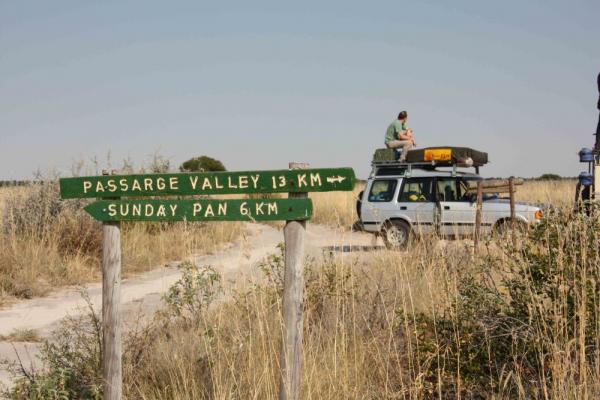Unterwegs im Central Kalahari Game Reserve in Botswana