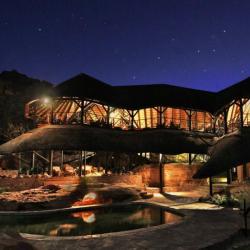 Twyffelfontein Country Lodge at Night